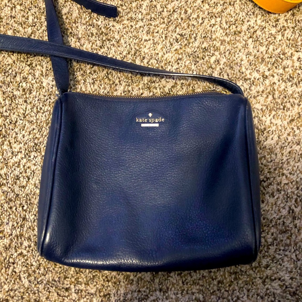 Preloved Kate Spade navy blue crossbody